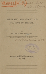 Rheumatic and gouty affections of the eye