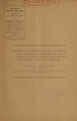 Description of a successful operation for blepharoplasty, embracing the outer halves of both the upper and the lower lids by a single split flap taken from the forehead for epithelioma