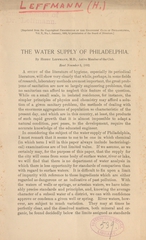 The water supply of Philadelphia