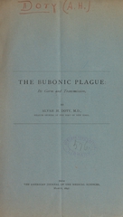 The bubonic plague: its germ and transmission
