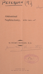 Abdominal nephrectomy, with case