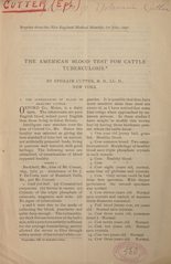 The American blood test for cattle tuberculosis