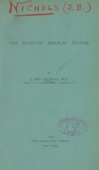 The eclectic medical system