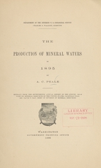 The production of mineral waters in 1895