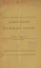 Alimentation in pulmonary disease