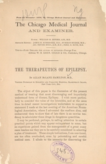 The therapeutics of epilepsy