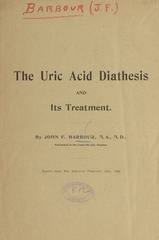 The uric acid diathesis and its treatment