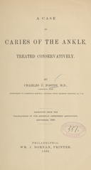 A case of caries of the ankle, treated conservatively