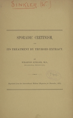 Sporadic cretinism, and its treatment by thyroid extract