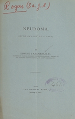Neuroma: with report of a case