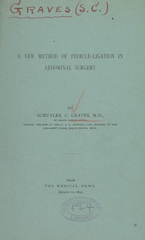 A new method of pedicle-ligation in abdominal surgery