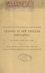 Changes in New England population