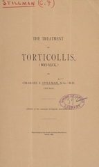 The treatment of torticollis (wry-neck)