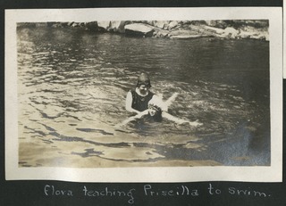 Leek Island Military Hospital: Flora teaching Priscilla to swim