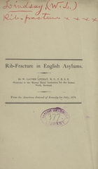 Rib-fracture in English asylums