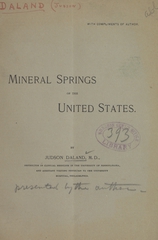 Mineral springs of the United States