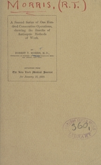 A second series of one hundred consecutive operations, showing the results of antiseptic methods of work