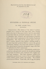 Nucleins: a clinical study