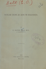 Ocular signs as aids to diagnosis