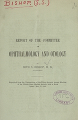 Report of the committee on ophthalmology and otology