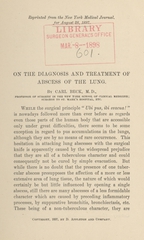 On the diagnosis and treatment of abscess of the lung