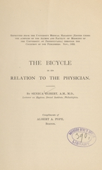 The bicycle in its relation to the physician