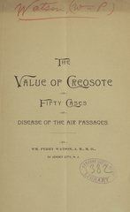 The value of creosote in fifty cases of disease of the air passages