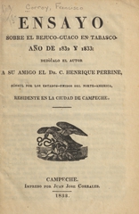 Ensayo sobre el bejuco-guaco en Tabasco, año de 1832 y 1833