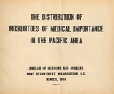 The distribution of mosquitoes of medical importance in the Pacific area