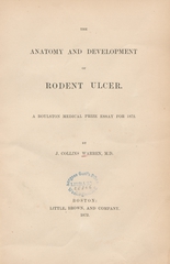 The anatomy and development of rodent ulcer: a Boylston medical prize essay for 1872