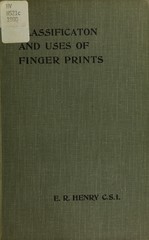 Classification and uses of finger prints