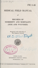 Records of morbidity and mortality (sick and wounded)