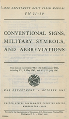 Conventional signs, military symbols, and abbreviations