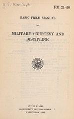 Military courtesy and discipline