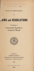 Laws and regulations pertaining to livestock sanitary control work