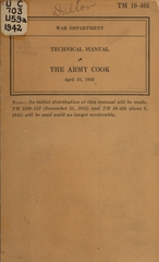 The army cook
