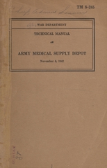 Army medical supply depot