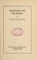 Psychology and the soldier