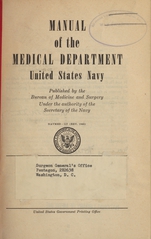 Manual of the Medical Department, United States Navy
