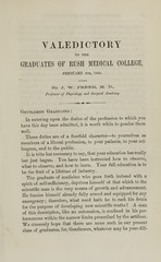 Valedictory to the graduates of Rush Medical College, February 5th, 1862