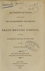 A statement of facts relative to the establishment and progress of the Elgin Botanic Garden: and the subsequent disposal of the same to the State of New-York
