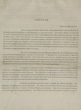 Circular, New-York, Sept. 24, 1811: the advantages which have accrued to the arts and sciences by a concentration of the talents and exertions of individuals in public institutions, are universally known