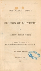 Introductory lecture to the spring session of lectures in Castleton Medical College