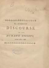 A discourse delivered before the Humane Society of the Commonwealth of Massachusetts, at their semiannual meeting, June 14th, 1796