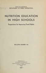 Nutrition education in high schools: suggestions for improving food habits