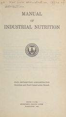 Manual of industrial nutrition