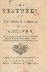 The statutes of the General Infirmary at Chester