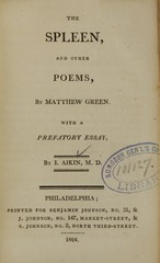 The spleen, and other poems