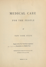 Medical care for the people of New York State