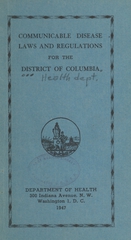 Communicable disease laws and regulations for the District of Columbia